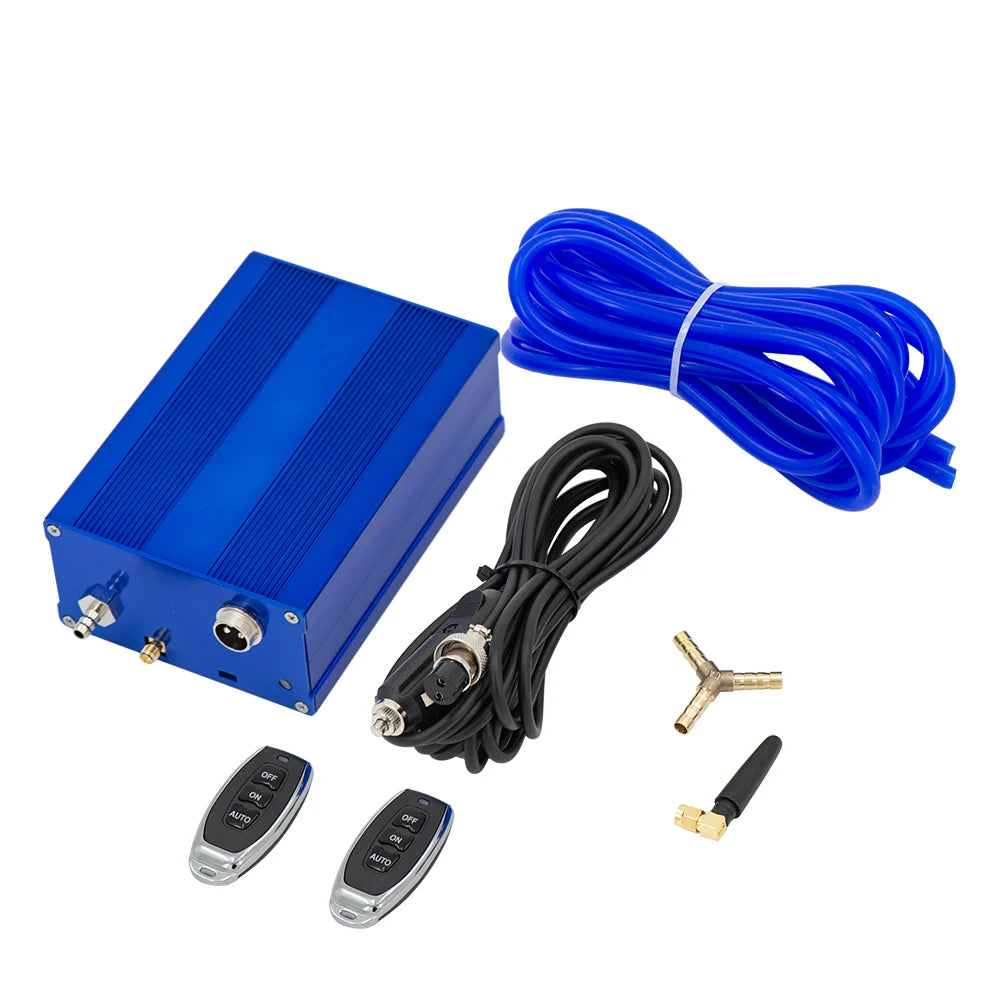 Exhaust With Vacuum Valve. Stainless Steel Electric Exhaust Remote Control Kit