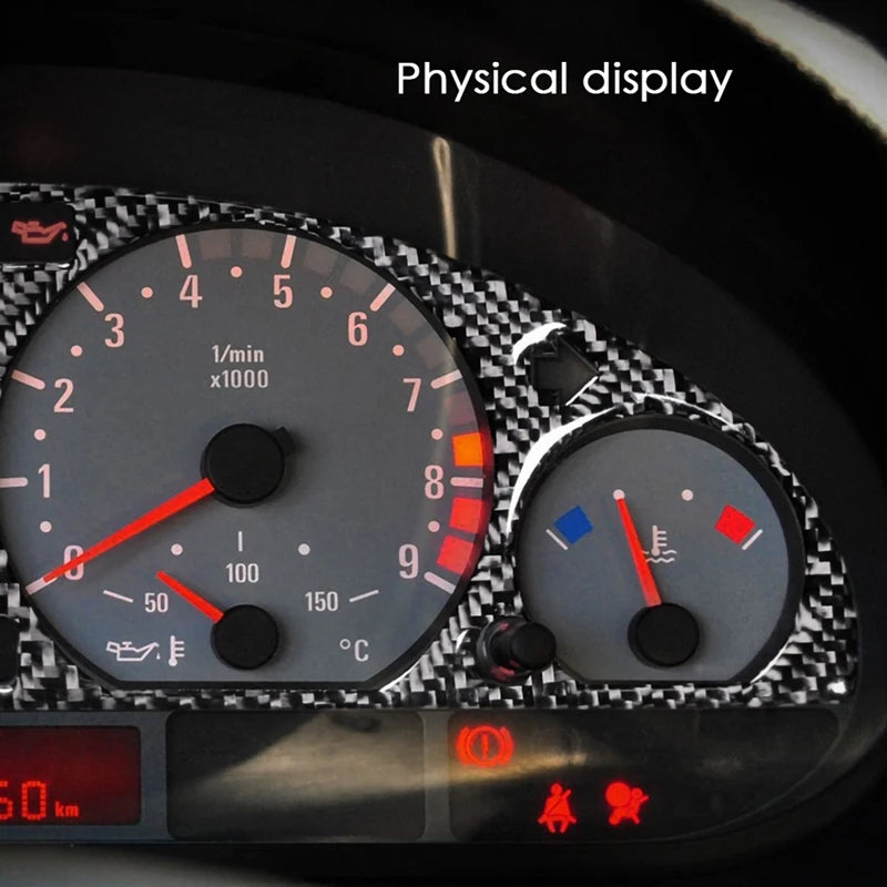 BMW E46 M3 Carbon Fibre Instrument Panel Decorative Frame Cover