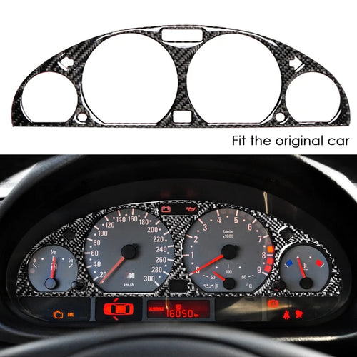 BMW E46 M3 Carbon Fibre Instrument Panel Decorative Frame Cover