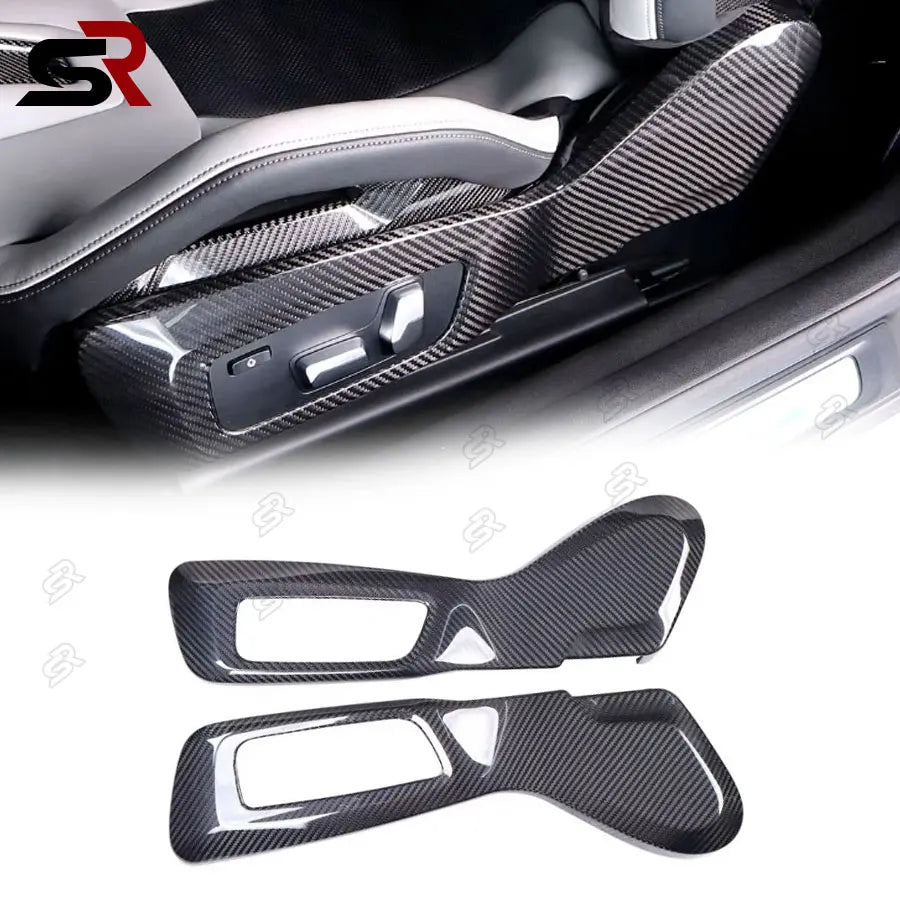 BMW M2 G87, M3 G80, M4 G82 carbon fibre sports bucket seat side trim panel