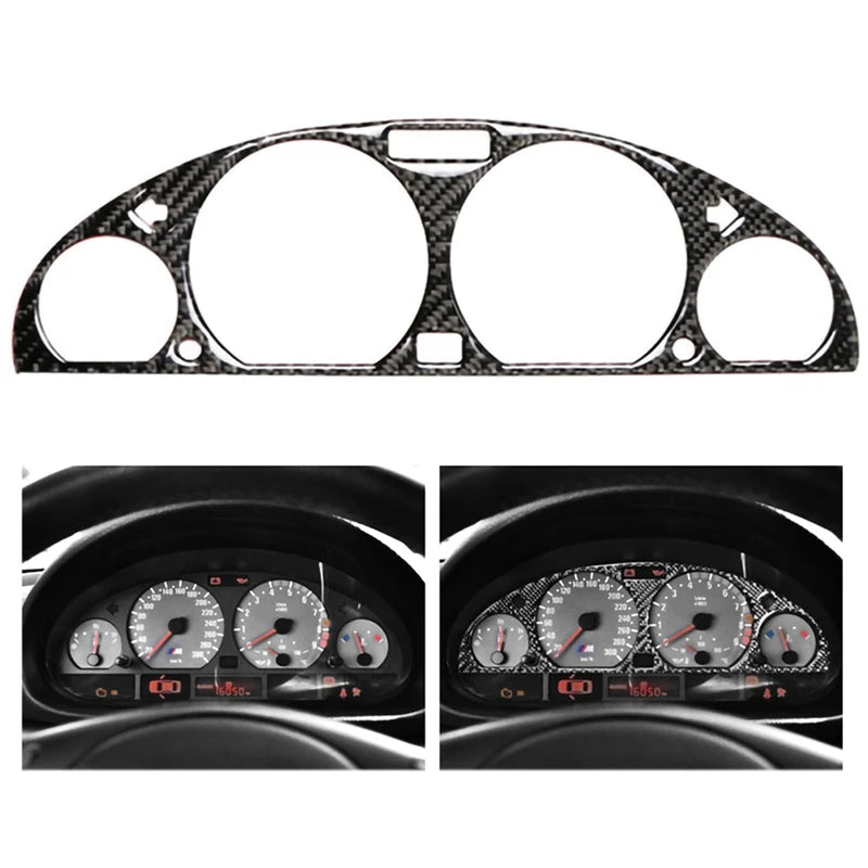 BMW E46 M3 Carbon Fibre Instrument Panel Decorative Frame Cover