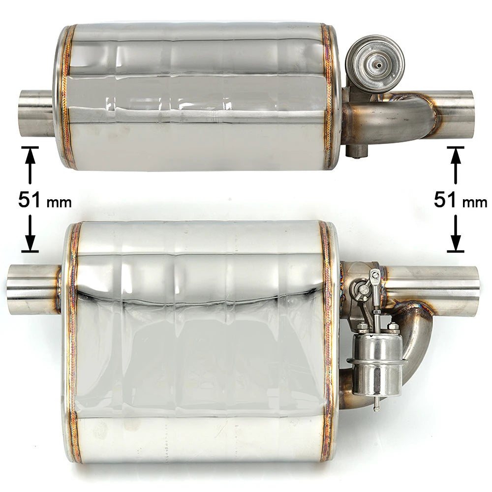 Exhaust With Vacuum Valve. Stainless Steel Electric Exhaust Remote Control Kit