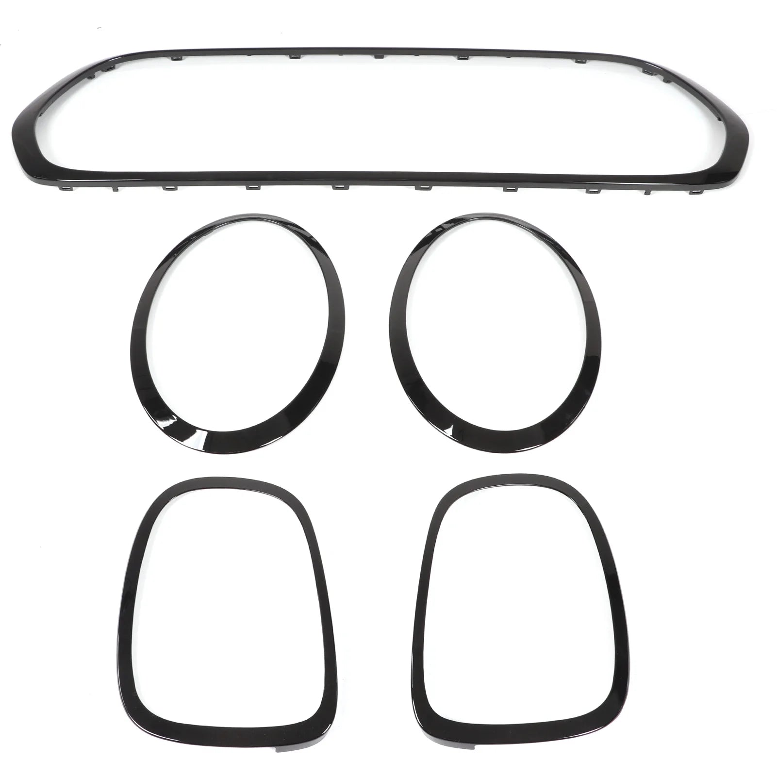 Mini Cooper S JCW 2014+ black headlight, taillight and grill surround
