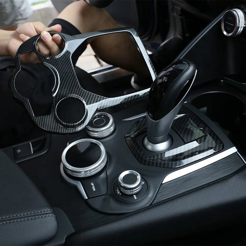 Alfa Romeo Giulia Carbon Fibre Center Console Trim