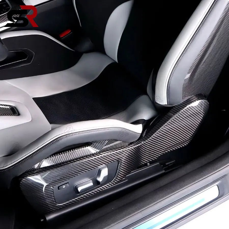 BMW M2 G87, M3 G80, M4 G82 carbon fibre sports bucket seat side trim panel
