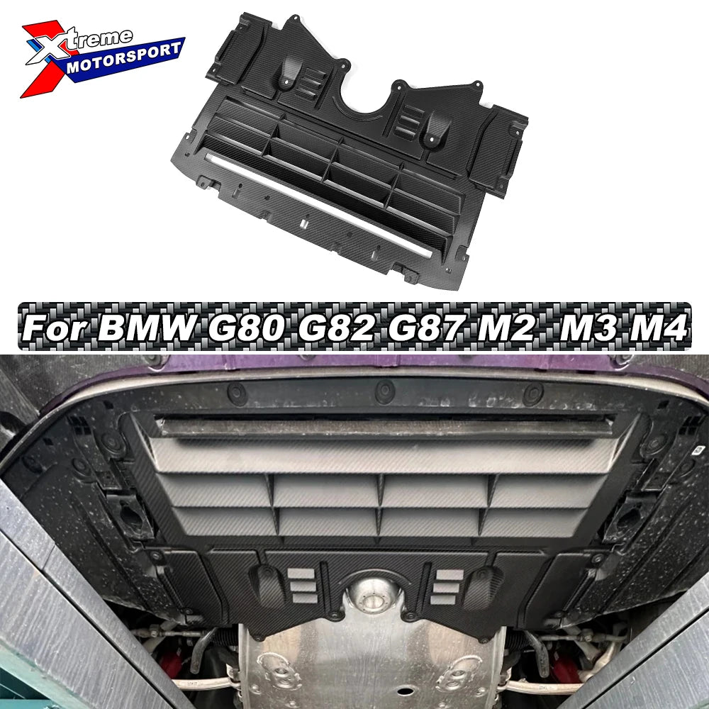 Carbon Fibre Under-Tray/Oil Cooler Shield for BMW G80/G81 M3, G82/G83 M4, G87 M2